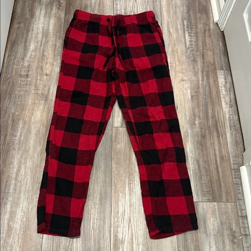 J. Crew Red Buffalo Check Plaid Flannel Pajama Small